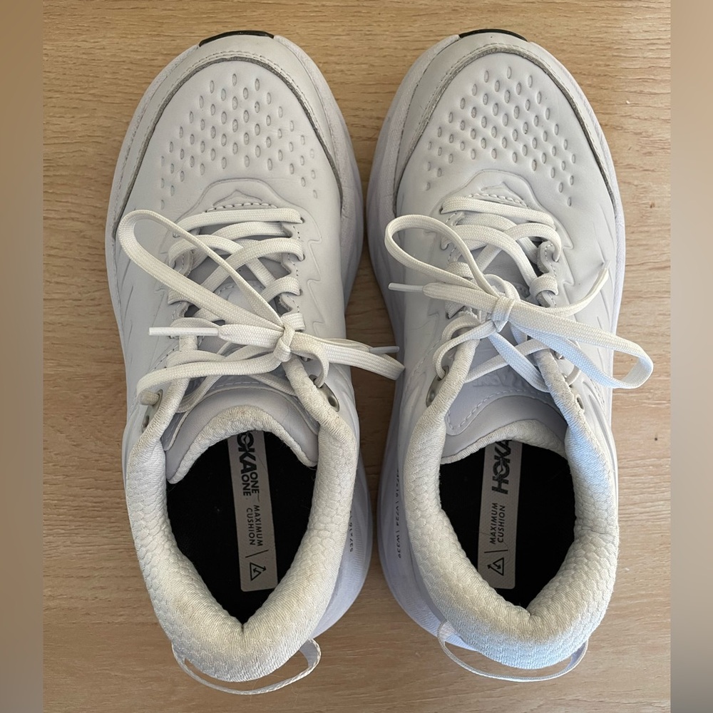 HOKA Bondi SR Sneakers – White | Women’s 7.5 Wide - Picture 2 of 8